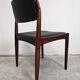 Set of 6 Mid Century Modern chairs in rosewood and leather by Bramin.