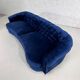 3-seater sofa type Chesterfield in blue velvet