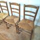 Set of four mulched vintage chairs