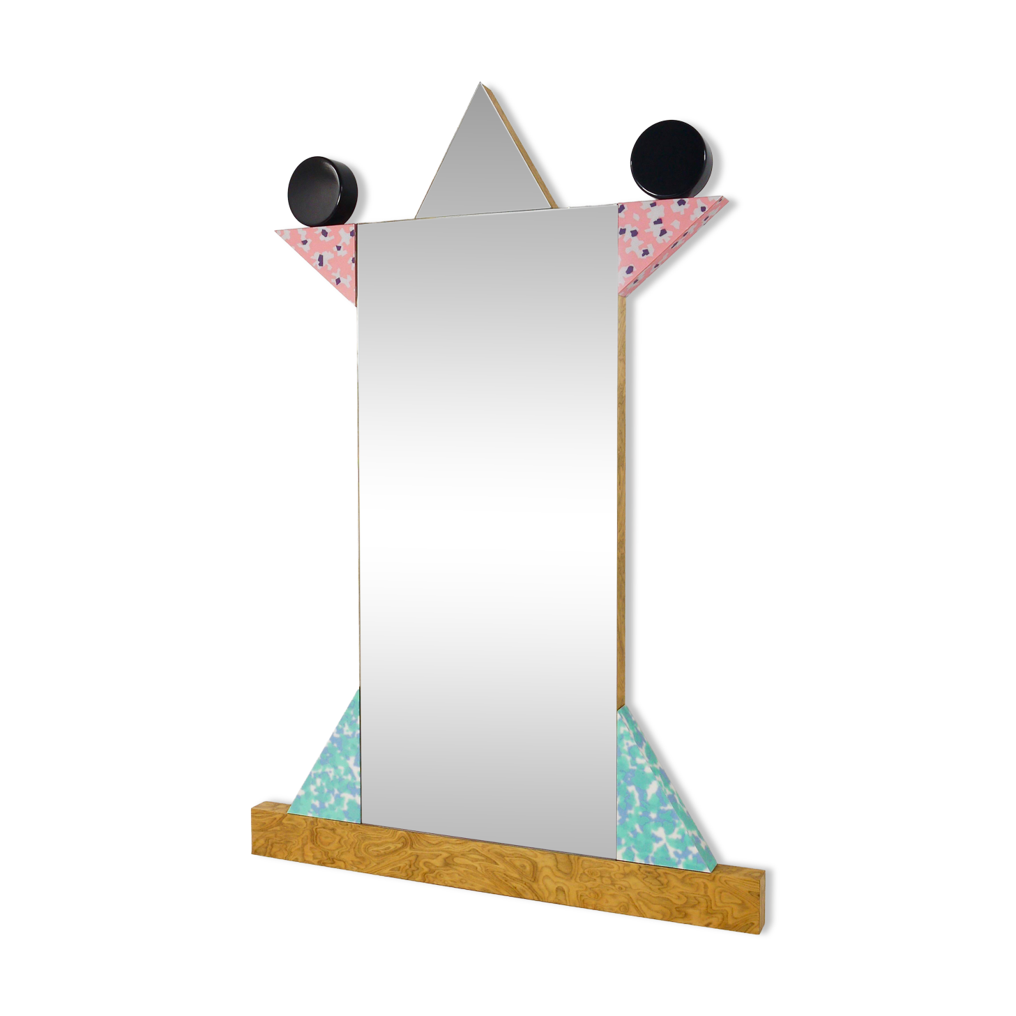 Ettore Sottsass Memphis Milano Diva Wall Mirror Vintage, Italy, 1984