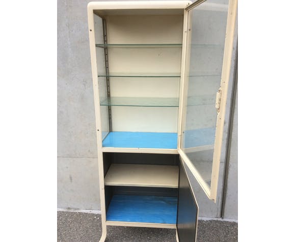 Medical cabinet metal medicine vintage 1960