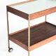 Vintage dessert in teak, brass and glass, 1960