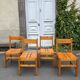 Série de 4 chaises Les Arcs 1960