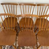 Scandinavian chairs with bars