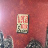 Unique West Germany ceramic lamp by Bhöhr