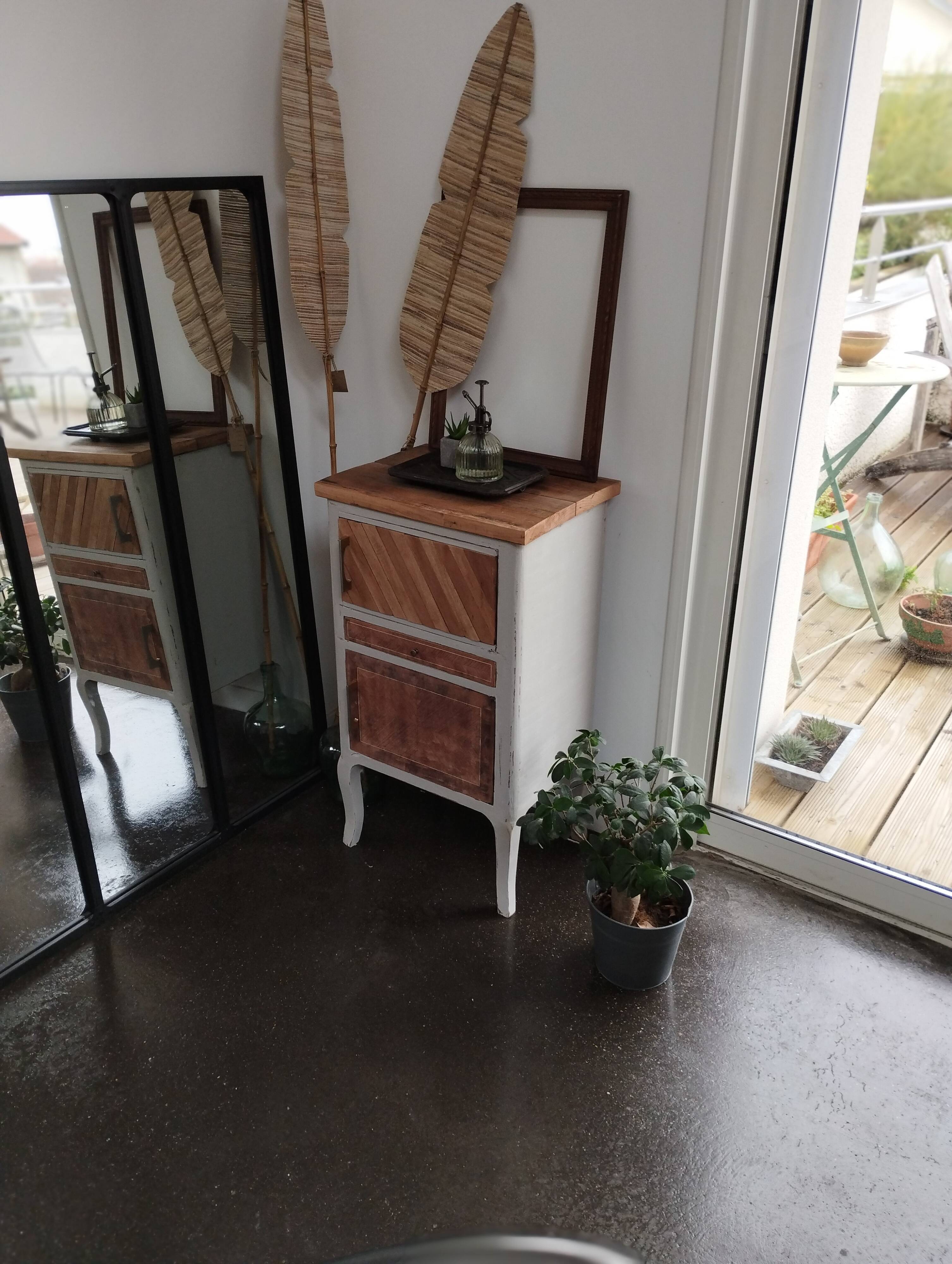 Side furniture, bedside table