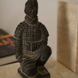 Paire de serre-livres vintage en travertin