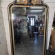 Napoleon III mirror from the 19th century with gold leaf, 190cm H