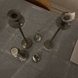 Bronze candlesticks x5