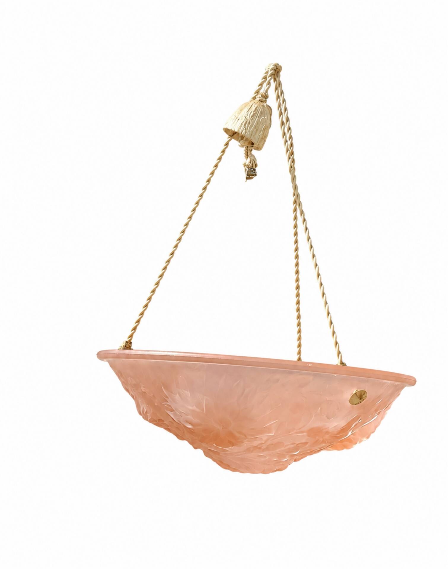Suspension Art déco rose