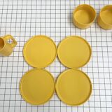 Yellow Dinnerware Set by Massimo Vignelli for Heller, 1970