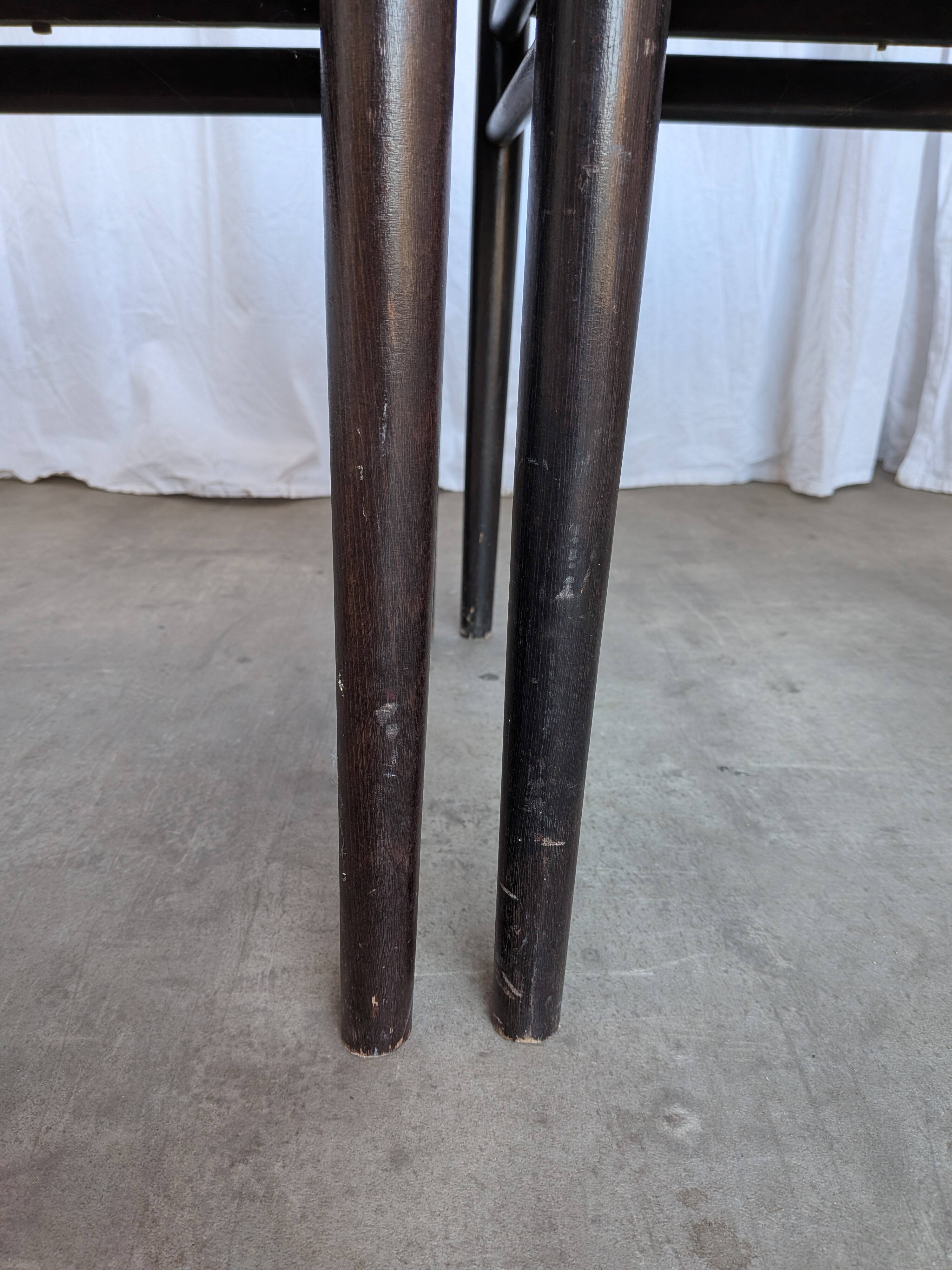 Ensemble de 6 chaises de salle à manger en bois de hêtre vintage / Style scandinave des années 50