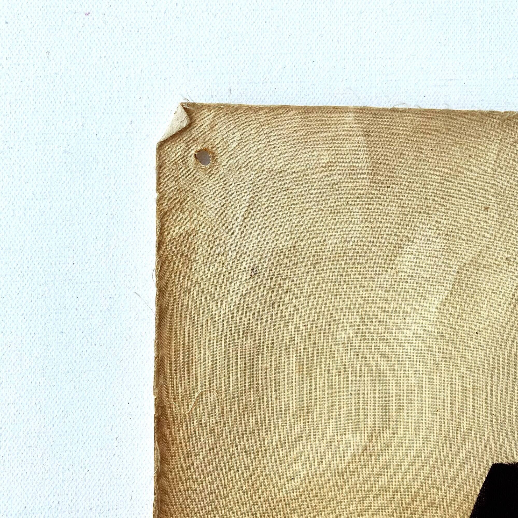 "Forms 03" Painting on Vintage Cotton