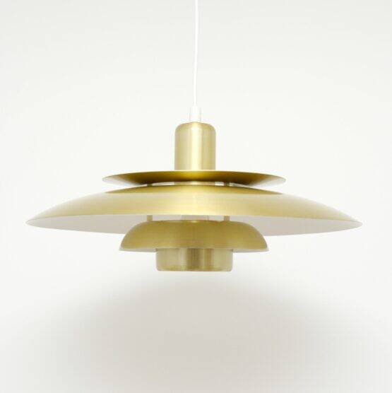 Vintage Danish lamp in brass, 1970's