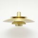 Vintage Danish lamp in brass, 1970's