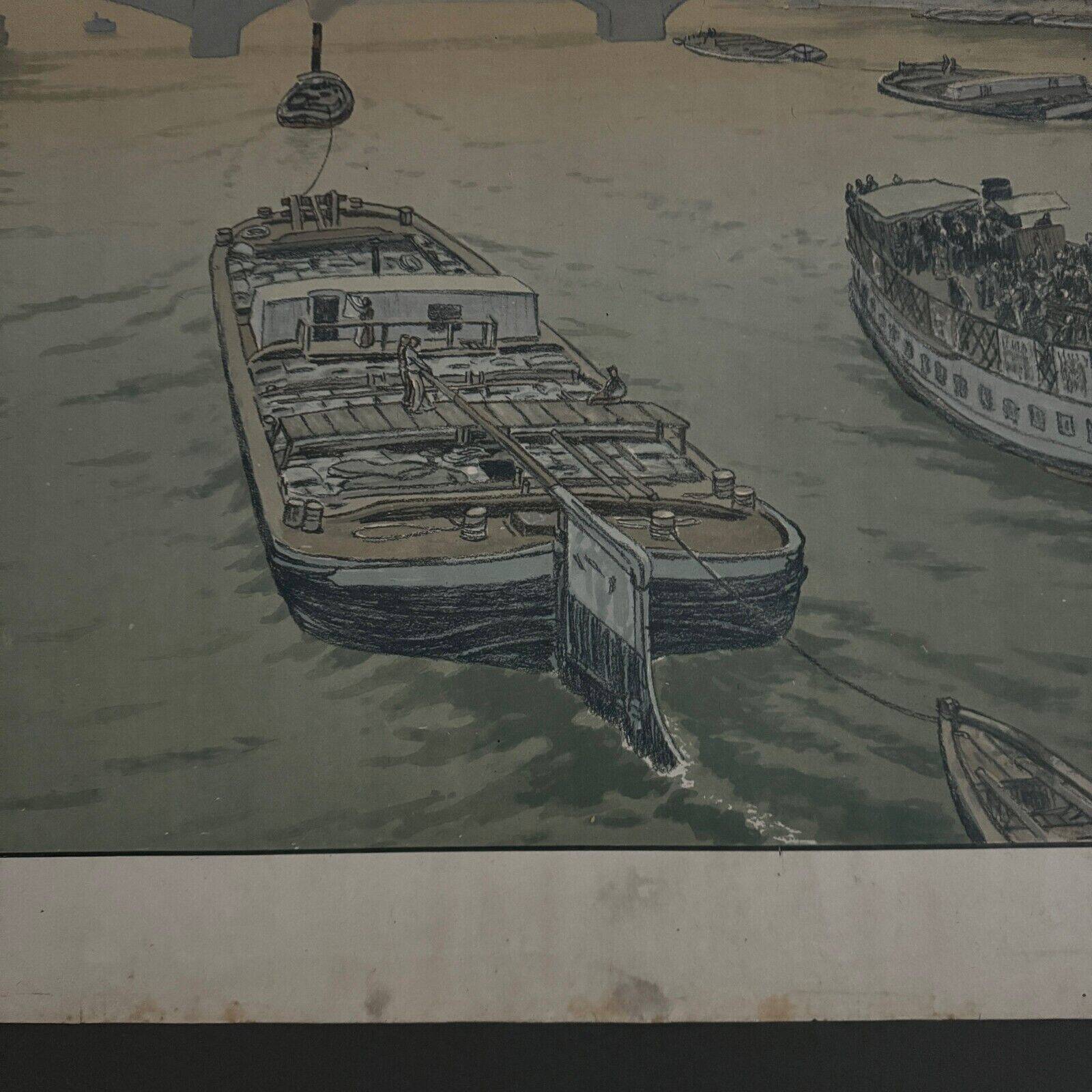 Lithograph on Chinese paper by Henri Rivière The Trocadéro