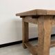 Grande table de ferme en chêne massif avec ses rallonges, années 50