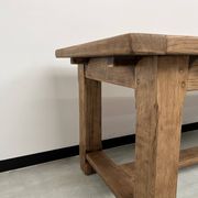 Large solid oak farm table with its extensions, 1950s
