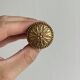 Set of 5 antique brass furniture knobs