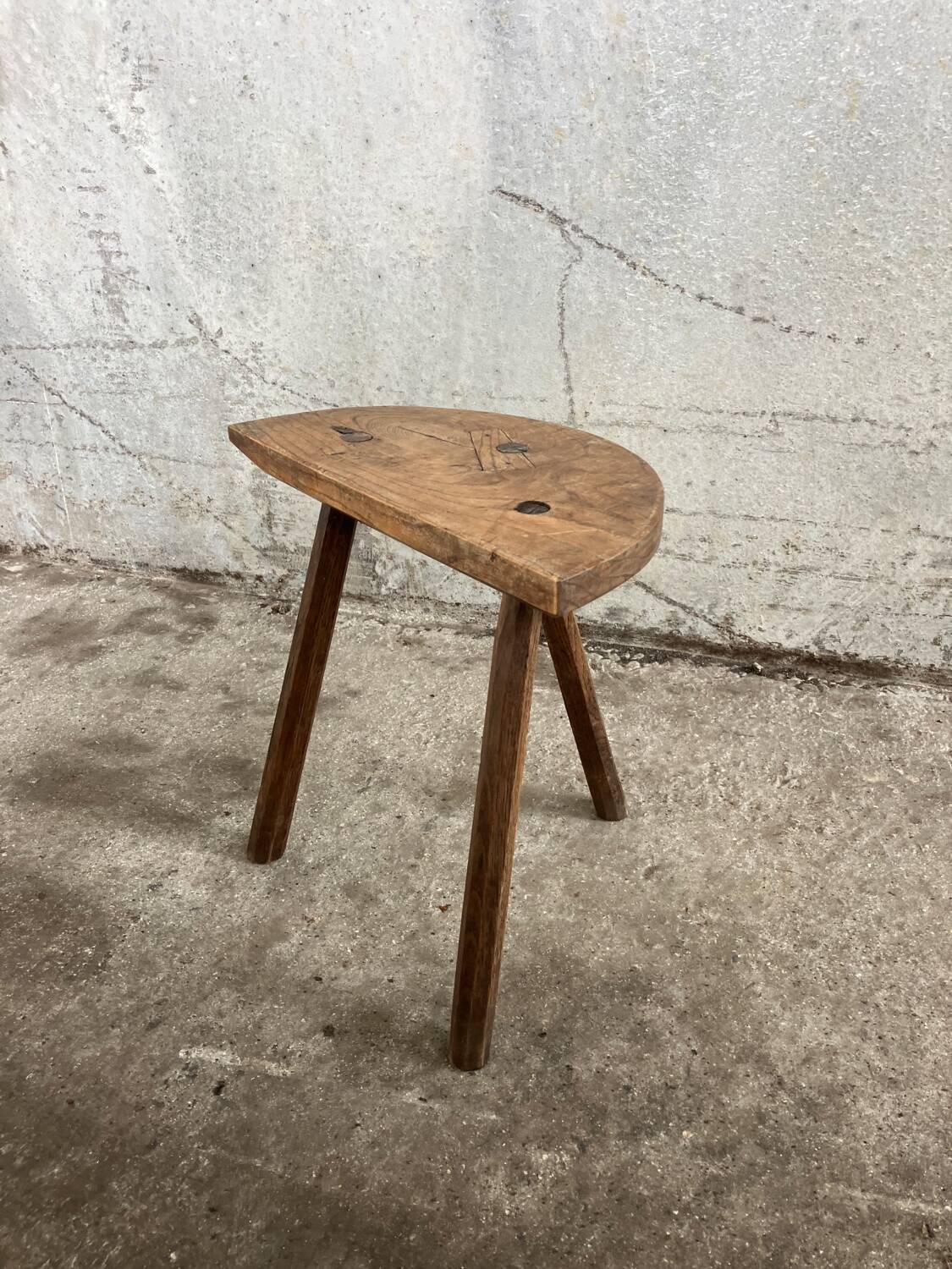 Brutalist tripod stool