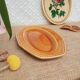 Ravier - plat Longchamp France moutarde - vintage