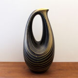 Black and yellow Saint Clement pitcher vase