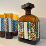 Carafe and seventy's glasses