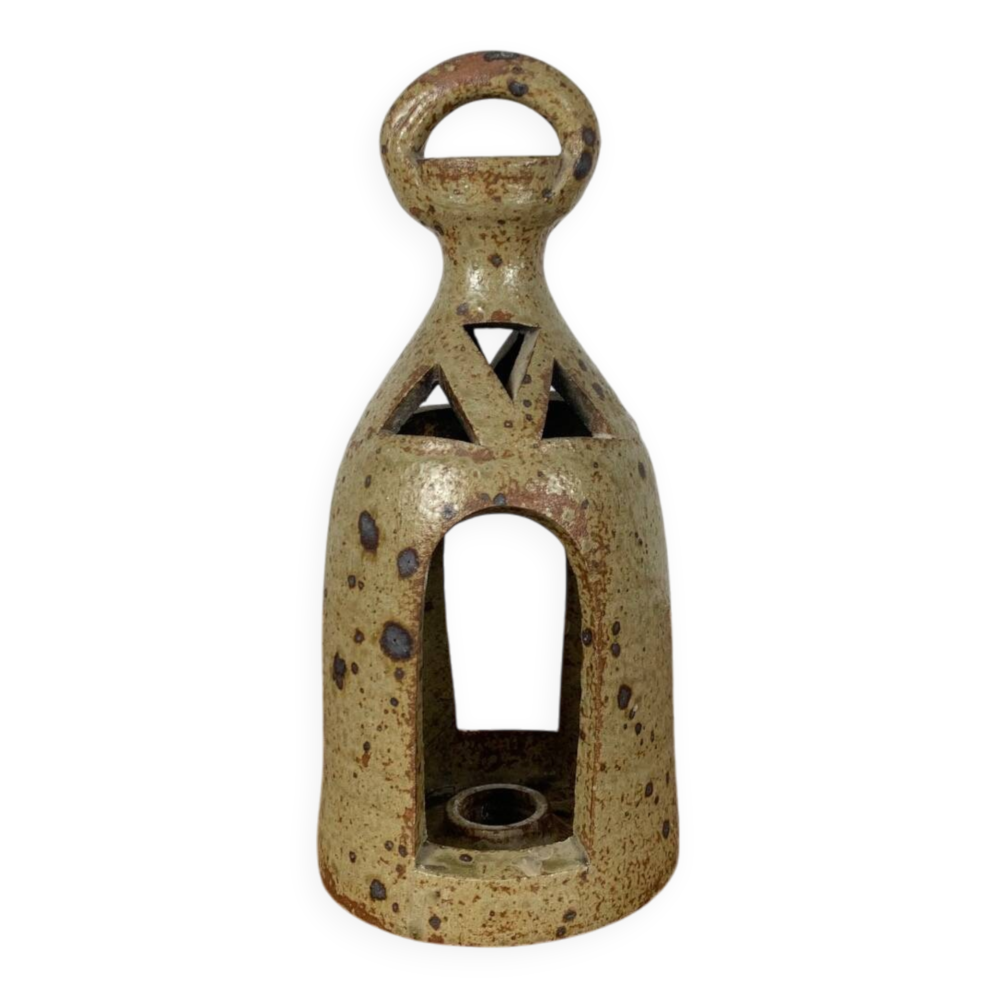 Vintage pyrite sandstone lantern in the style of G. Baudat