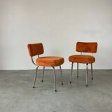 Orange furry chair 60
