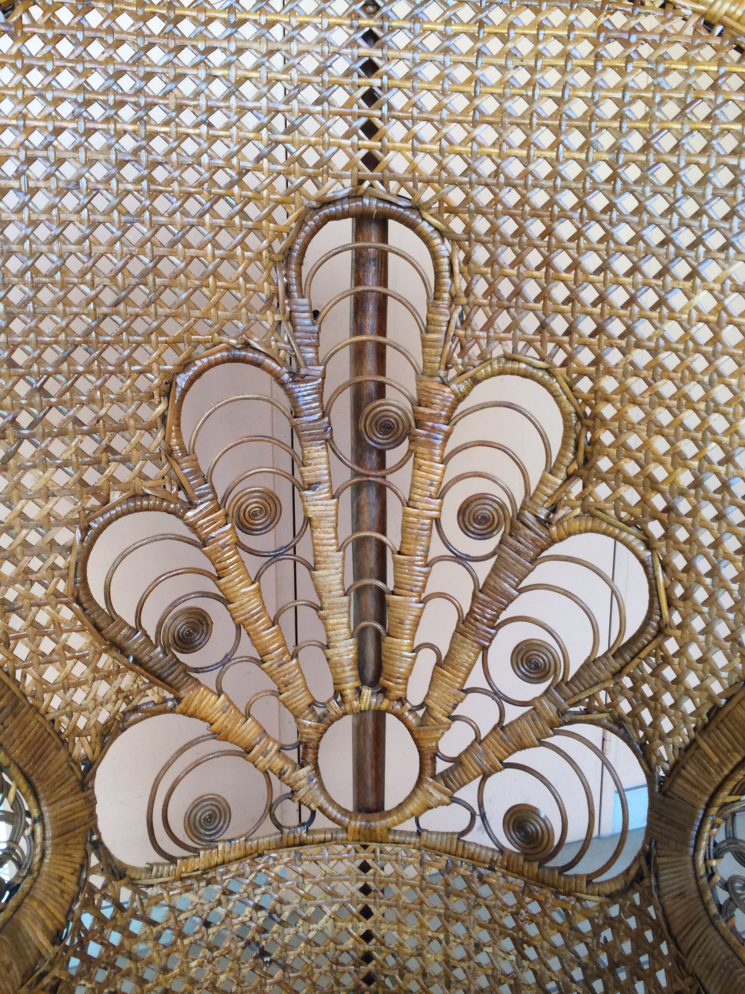 Emmanuelle Peacock vintage armchair 70