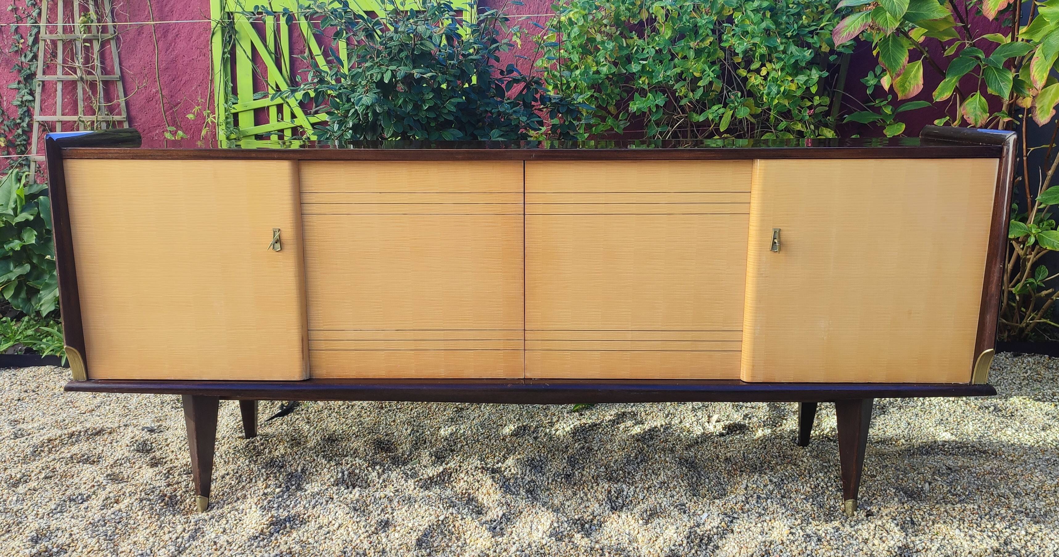 Enfilade buffet with 4 doors - French Mid-Century Luxury Design from the 50s-60s