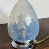 Suspension en verre et métal Art Déco