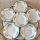 Lot of 6 hollow plates Terre de Fer Saint-Amand late nineteenth
