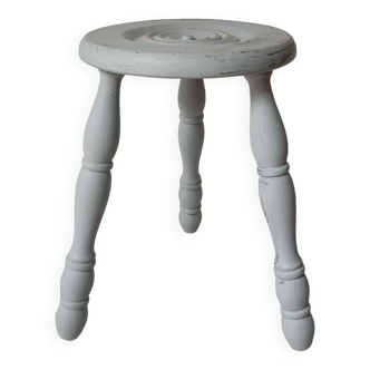 Grey-blue tripod stool