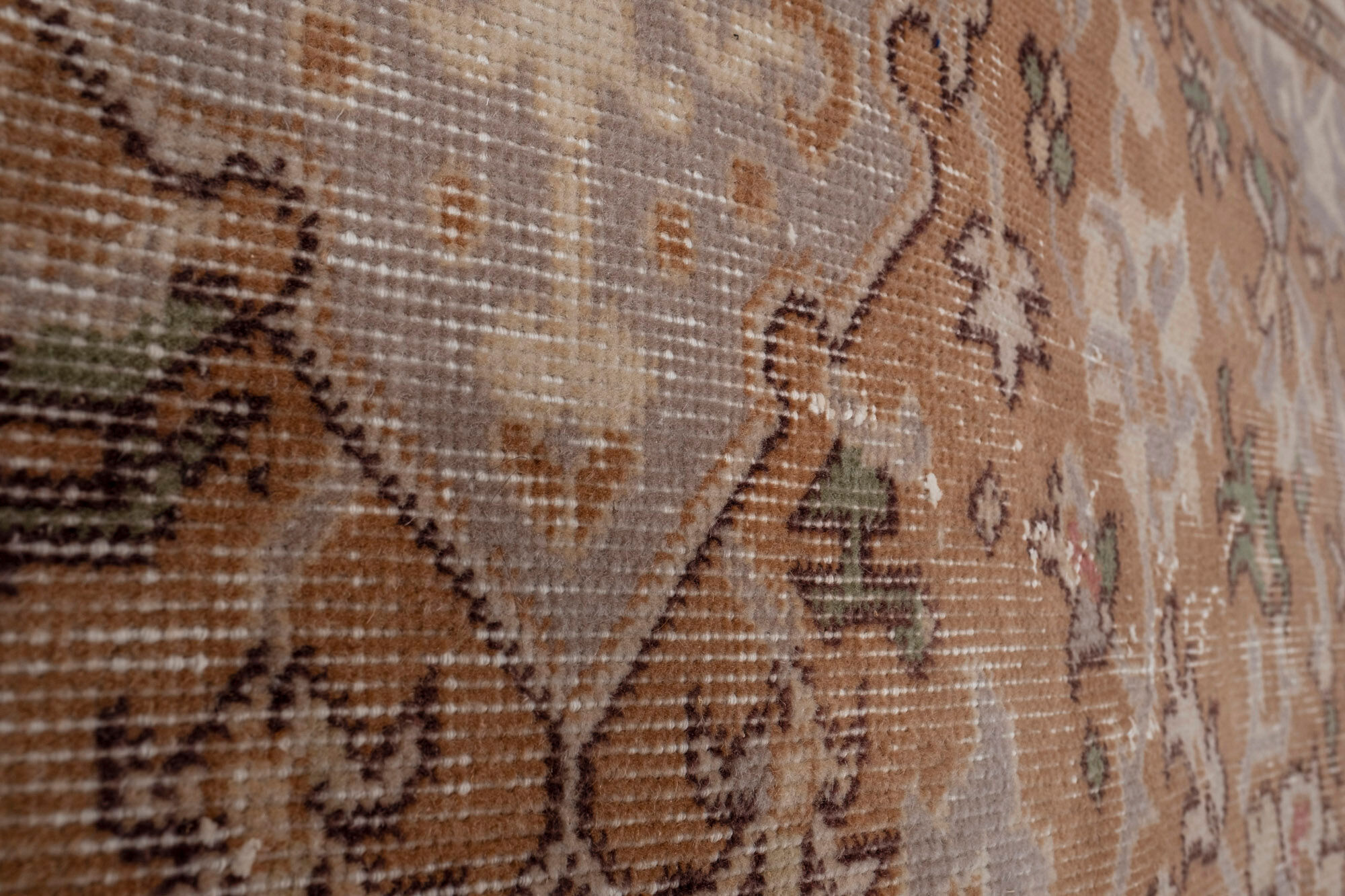 Small Turkish Distressed Runner Rug, 1970s 62 x 300 cm