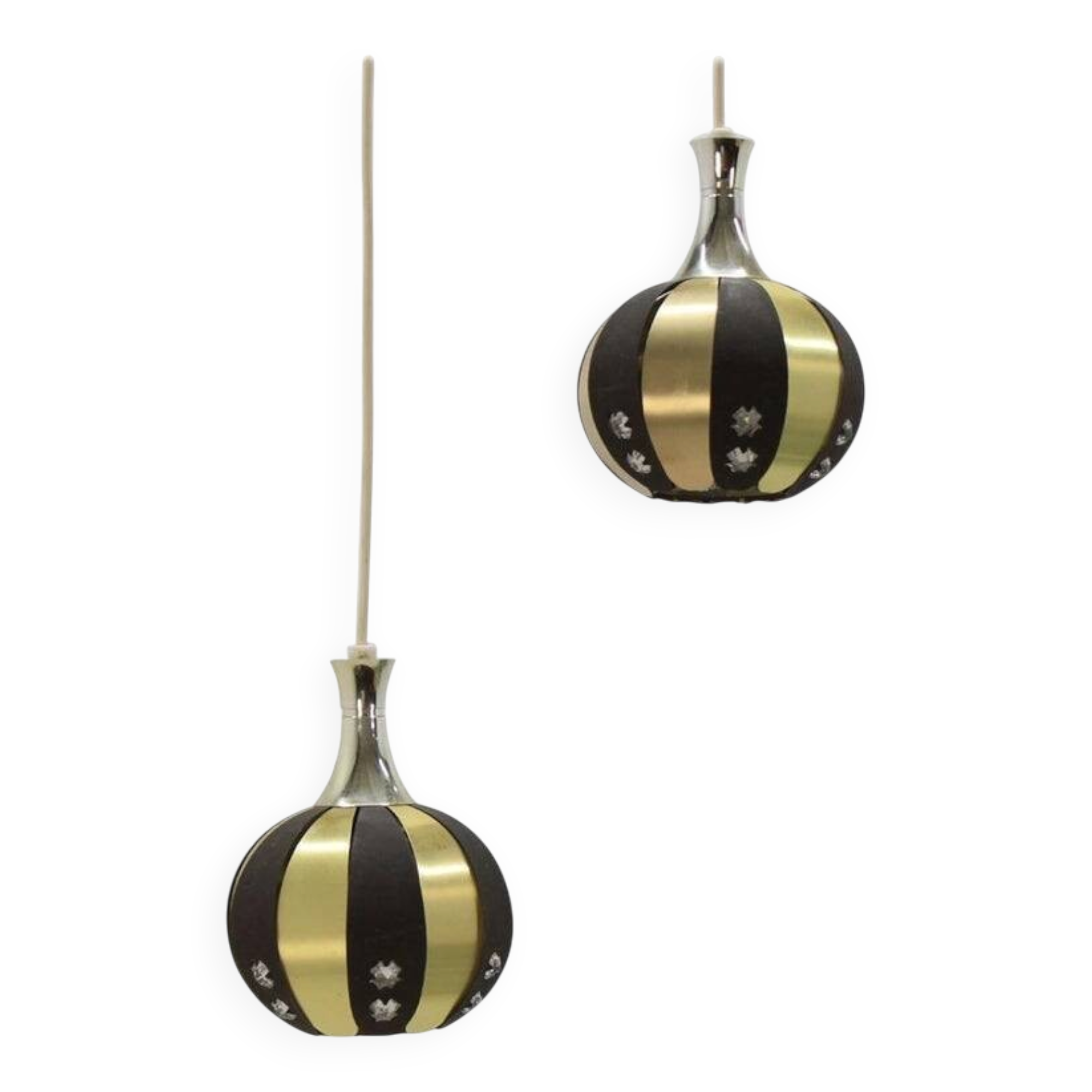 Paire de suspensions mid-century, Verner Schou, Danemark, années 1970