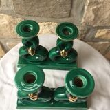 Pair of art deco candlesticks