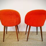 Pair of chairs 70's "moumoute"