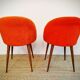 Paire de chaises 70's "moumoute"