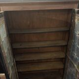 Antique presbytery display case – stained glass windows, religious inspiration