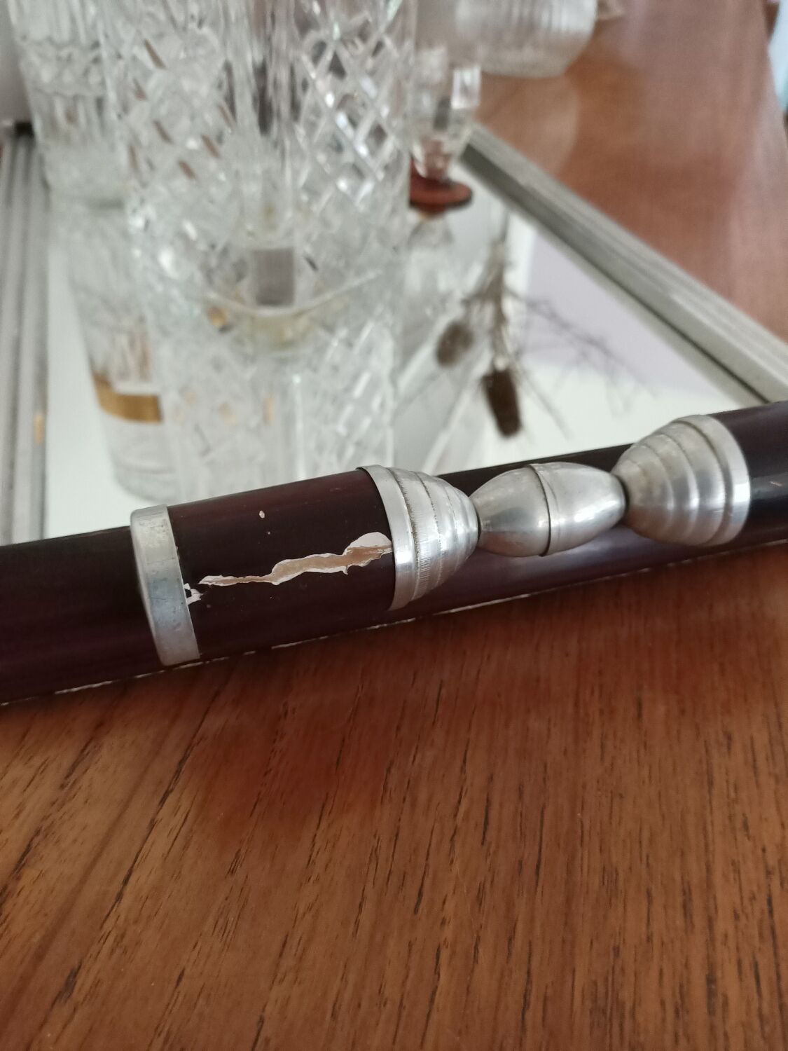 Art deco mirror tray