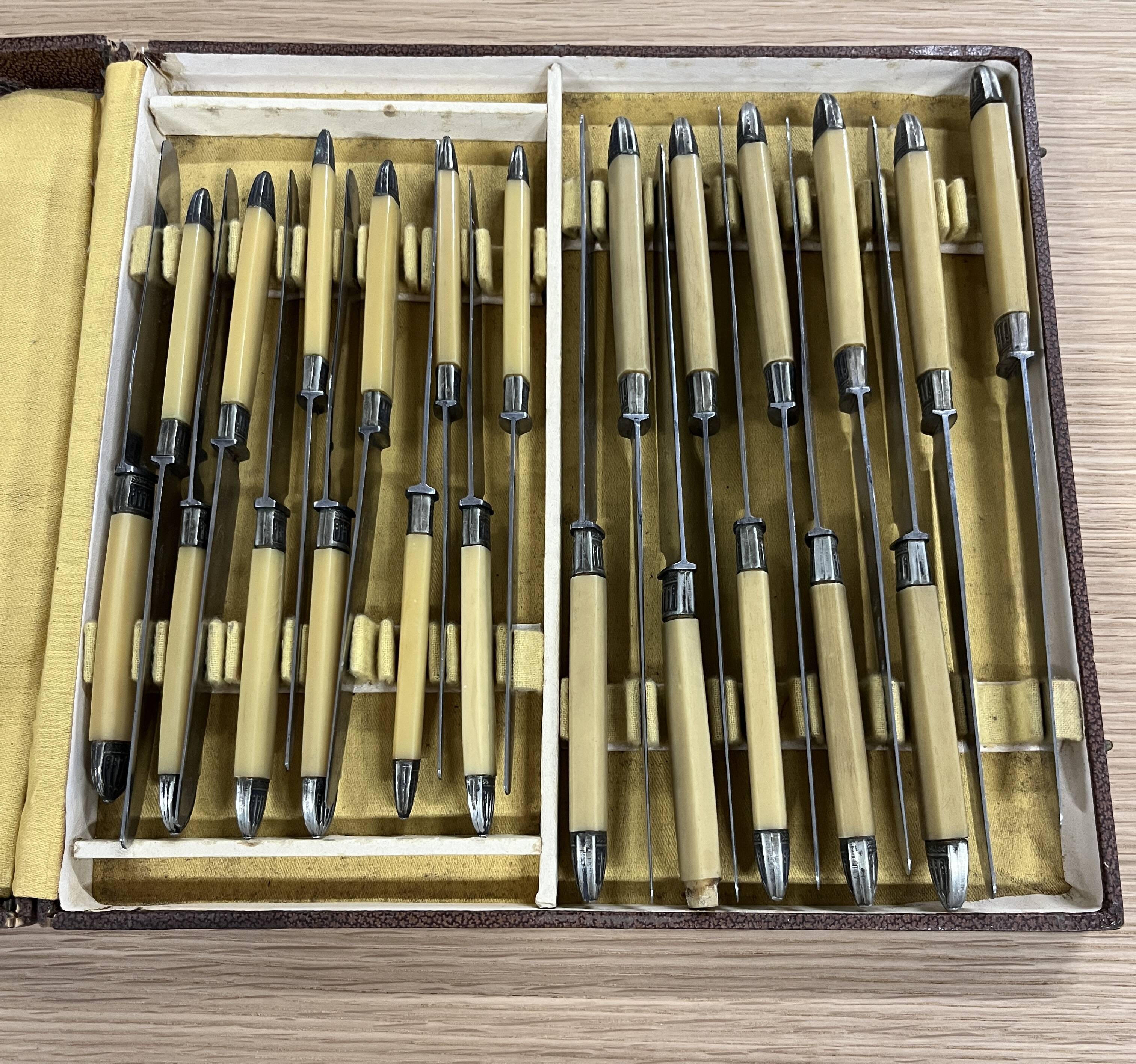 Old vintage knife box