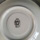 5 saucers Mayer Wiesau in Bavarian porcelain with a gold pattern.