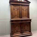 Buffet Credenza Two Bodies In Walnut Renaissance Style 19th Century