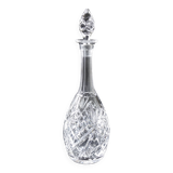 Antique Crystal high Decanter with original Lid with debossed pattern from Sweden early 1900s