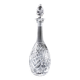 Antique Crystal high Decanter with original Lid with debossed pattern from Sweden early 1900s