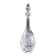 Antique Crystal high Decanter with original Lid with debossed pattern from Sweden early 1900s