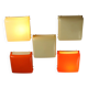 Artemide Cnosso lamp in coloured plastic, designed in Italy in the 1960s-70s.