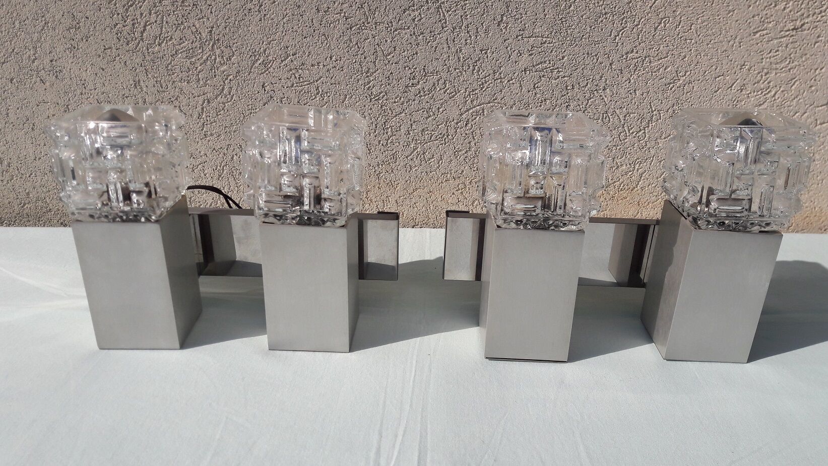 Pair of 70's wall lamps