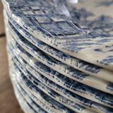 Deep plates "Coaching Days" – Alfred Meakin, Staffordshire